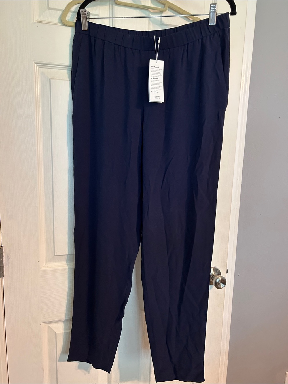 Eileen Fisher Navy Women’s Elastic Waist Dress Pants